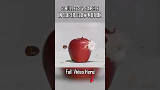 Thumbnail: 2 Bullets vs Apple in #slowmotion