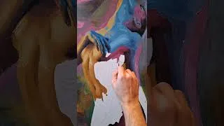 Thumbnail: Oil painting, palette knife art, timelapse #art #painting #asmrvideo #relaxing #coloring #visualart