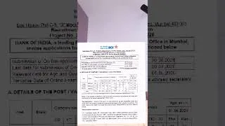 Thumbnail: 779 Credit officer vacancies in Bank Of India