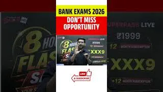 Thumbnail: Bank Exams 2026 Don’t Miss Opportunity  #ytshorts  #testbookbanking