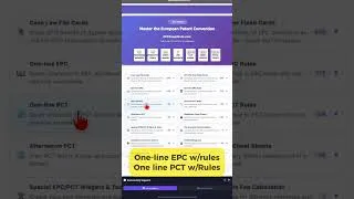 Thumbnail: EPCSnapshots One-line Provisions PCT + EPC for quick navigation and quick review of everything