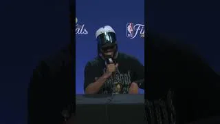 Thumbnail: Jalen Brunson on winning the NBA title as his dad Rick crashes his presser to take trophies