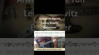 Thumbnail: Lenny Kravitz - Always on the run. Bass Cover Tabs Score Chords  #basscover #basscoverwithtabs