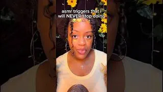 Thumbnail: asmr triggers that i will NEVER stop doing 💛🫶🏽✨ #asmr #shorts