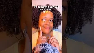 Thumbnail: if i guess the day you were born ASMR…👀💛✨ #asmr #shorts