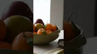Thumbnail: Large Ceramic Fruit Bowl: Handmade Pottery Process #pottery #ceramicbowl #potterybowl #fruitbowl