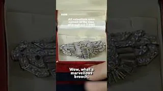 Thumbnail: Owner Shocked That Stones In 'Marvellous' Brooch Are REAL Diamonds #AntiquesRoadshow #Shorts