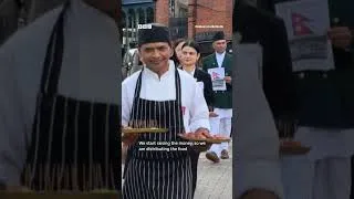 Thumbnail: In south London, fundraising is under way to support those affected by the Nepal flash floods.