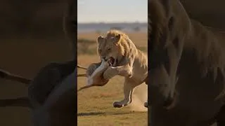 Thumbnail: 🦁 The Antelope Never Saw This Lion Coming#Lion#Wildlife#WildAnimals#YouTubeShorts#Shorts