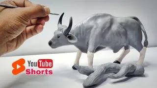 Thumbnail: HOW TO MAKE A CLAY BULL / Clay animals #shorts