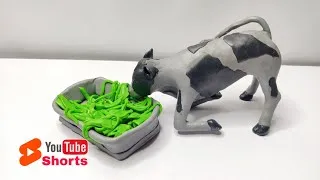 Thumbnail: Diy Miniature Cow Calf 😍 #shorts #diy #withclay