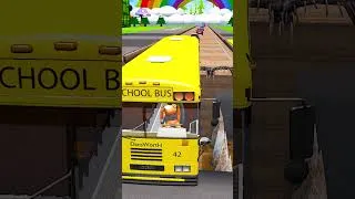 Thumbnail: Cars and BUS vs Embedded Spikes | BeamNG.Drive #shorts