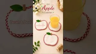 Thumbnail: Upcycle scrap fabric to coaster| sewing tutorial for beginners | handmade scraft apple coaster