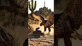 Thumbnail: Rattlesnake vs Harris's Hawk | Pack Hunter Challenges a Deadly Venomous Snake |Documentary #wildlife