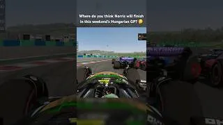 Thumbnail: Norris vs. Bottas vs. Sargeant 🔥🏎💨 #f1 #beatdownracing #hungariangp #landonorris #f123 #f1game