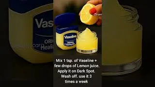 Thumbnail: Vaseline + Lemon for Dark Spots - Vaseline for Skin Whitening & Glowing Skin