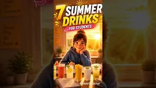Thumbnail: 7 Summer Drinks Every Student Needs ☀️📚#shorts #summervacation #studytips #students #yt #trending