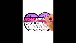 Thumbnail: Menggambar dan mewarnai POP IT Heart - Gambar untuk anak-anak