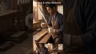 Thumbnail: Restoring a 47-Year-Old Rusty Sword | Satisfying Sword Restoration #shorts #beforeandafter