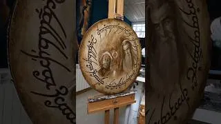 Thumbnail: New #lotr art! check out this #bilbo & #gandalf Oil Painting 🎨 #middleearth #tolkienart #lotrfans