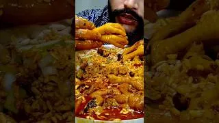 Thumbnail: Huge & Huge 😳 Oily Chicken Skin Curry, Chicken Feet/Panje Curry With Muri Eating