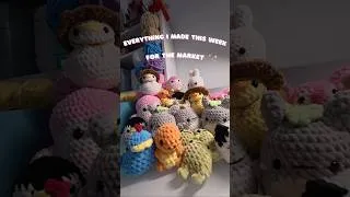 Thumbnail: Everything I made this week, which plushie is your favourite? Lemme know in the comments 🎀 😉