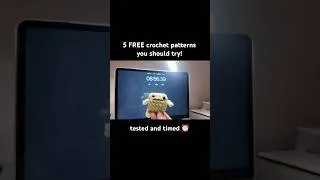 Thumbnail: 5 FREE crochet patterns you should try! Watch the full video on my channel ⭑.ᐟ