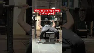 Thumbnail: Tall guy leg drive #powerlifting #strengthtraining #benchpress #legdrive