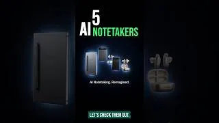 Thumbnail: 5 Best AI Notetakers You MUST Use in 2026  #tech #ai #ainotetaker