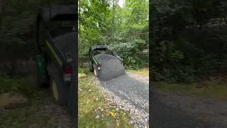 Thumbnail: Tailgating pea gravel in a small UTV