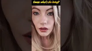 Thumbnail: Guess: what's she doing?
