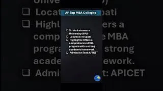 Thumbnail: AP Top MBA Colleges #mba #mbacollege #apmba
