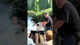 Thumbnail: Watching the Famous Flame Boil-Over at Pelletier's in Fish Creek, WI! 🐟🔥
