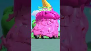 Thumbnail: 🌈 Ice Cream Truck Rainbow 🌈 #Gecko | Cars & Truck Videos for Kids | #shorts