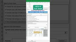 Thumbnail: Create a Dynamic 5-Star Rating in Excel #excel #exceltips #exceltutorial