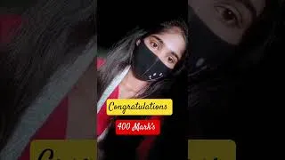 Thumbnail: बहुत-बहुत बधाई हो 💐 | 12th Result 400 Mark's || #board_exam_study #viral #shorts #tranding