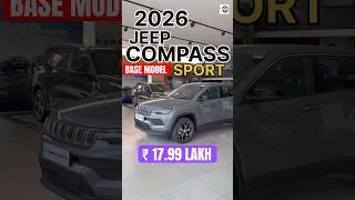 Thumbnail: 2026 Jeep Compass Sport at ₹17.99 Lakh | Features UPDATED