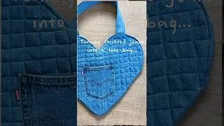 Thumbnail: Denim Upcycle #thriftflip #upcycle #thriftedfashion #upcycledfashion #sewing