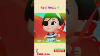 Thumbnail: I'm A Snake 🐍| Learn Colors with Snakes | BibiBerry TV #kidssongs #nurseryrhymes
