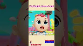 Thumbnail: Red Light, Green Light🚦 | Stop and Go | BibiBerry TV #kidssongs #nurseryrhymes