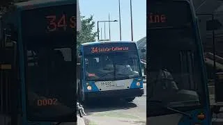 Thumbnail: STM 31-032 rounds a roundabout at Station Viau 🟢 on the 34.