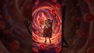 Thumbnail: “Chocolate Inside Your Body 😳 Dark vs Milk vs White”