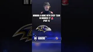 Thumbnail: WINNING A GAME WITH EVERY TEAM IN MADDEN 27 🚨 (PART 4) #madden27 #nfl #cowboys #bengals #easports