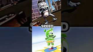 Thumbnail: Crazy Frog vs Dame tu cosita & Gummibär #music #crazyfrog #dametucosita #gummybear #vsedit #shorts