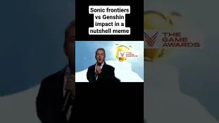 Thumbnail: Sonic frontiers vs Genshin impact in a nutshell meme #sonicfrontiers #shorts #shorts #memes