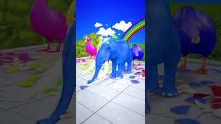 Thumbnail: 5 Giant Duck Cartoon With Blue Elephant 🐘 #shorts