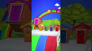Thumbnail: 5 Colorful Cartoon House 🏠 #shorts