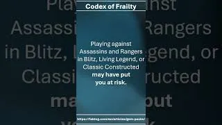 Thumbnail: Affected by Codex of Frailty? Watch THIS! #fabtcg