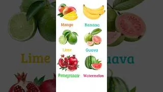 Thumbnail: 50 Fruit Name  #fruitsname  #fruitsnameinenglish #fruitsvocabulary #fruitname #fruitsnames #ytviral