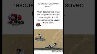 Thumbnail: She Refused to Give Up on Her Dog — Floodwaters Swept Him Away, But She Kept Reaching Back 🌊#viral